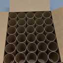 30 Pack Craft Rolls - Thick Cardboard Tubes for Crafts - Round Tubes - Cardboard Tubes For Crafts - Craft Tubes - Craft Round Tubes - Paper Tube for Crafts - 1.57 x 3.9 inches - Brown