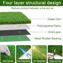Washable Artificial Grass Pads for Dogs, 2-Pack 14x18 in Reusable Turf Mats, Realistic Grass for Indoor Puppy Potty Training.