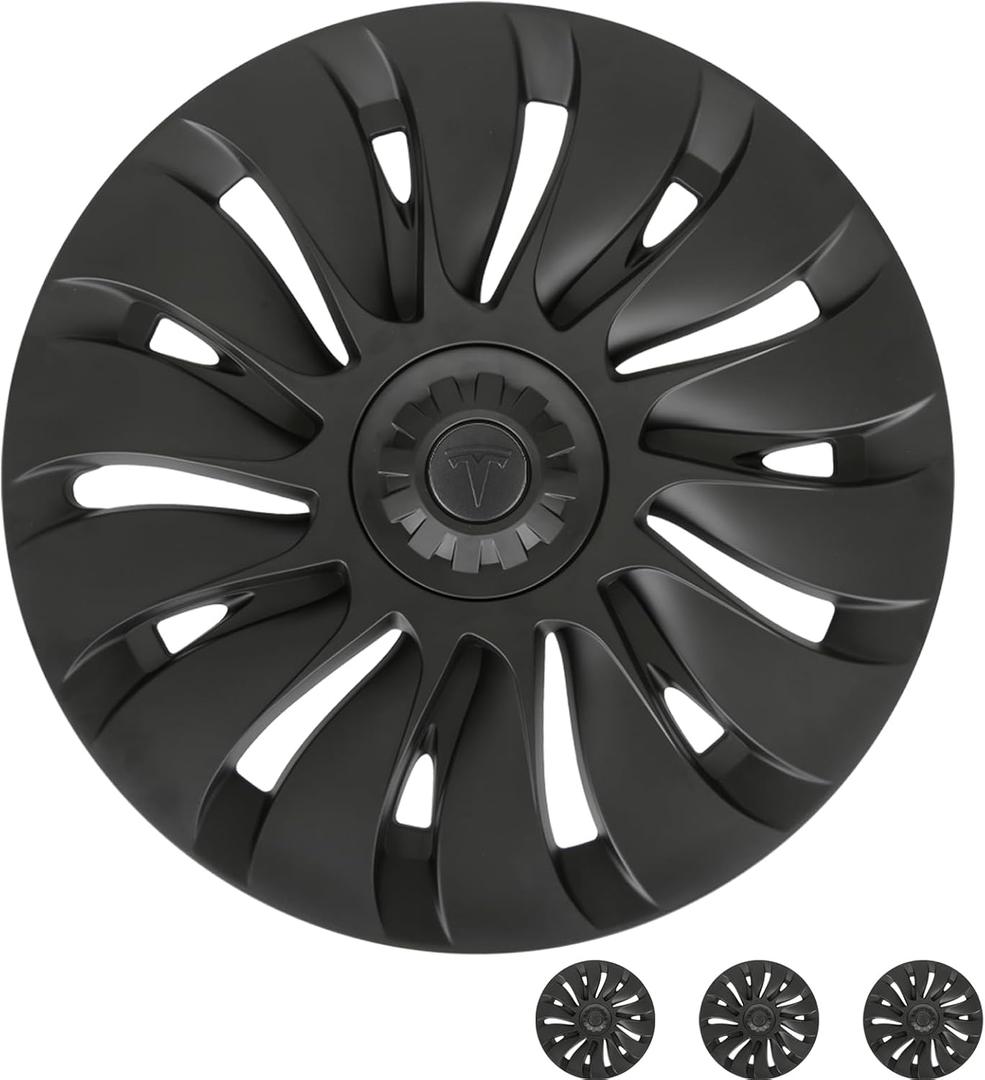 Wheel Covers for Tesla Model Y Accessories 2024 19 Inch 4 Pcs Rim Protector Wheel Cover Replacement Compatible with Tesla Y 2024 2023 2022 2021, NOT for Model Y Juniper 2026