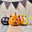 JOYIN 16 Packs Halloween Pumpkin Decorating Stickers, Foam Craft Kit, Halloween Party Favors for Kids, Party Supplies Arts Activities, Funny Jack O Lantern Stickers School Games Gifts