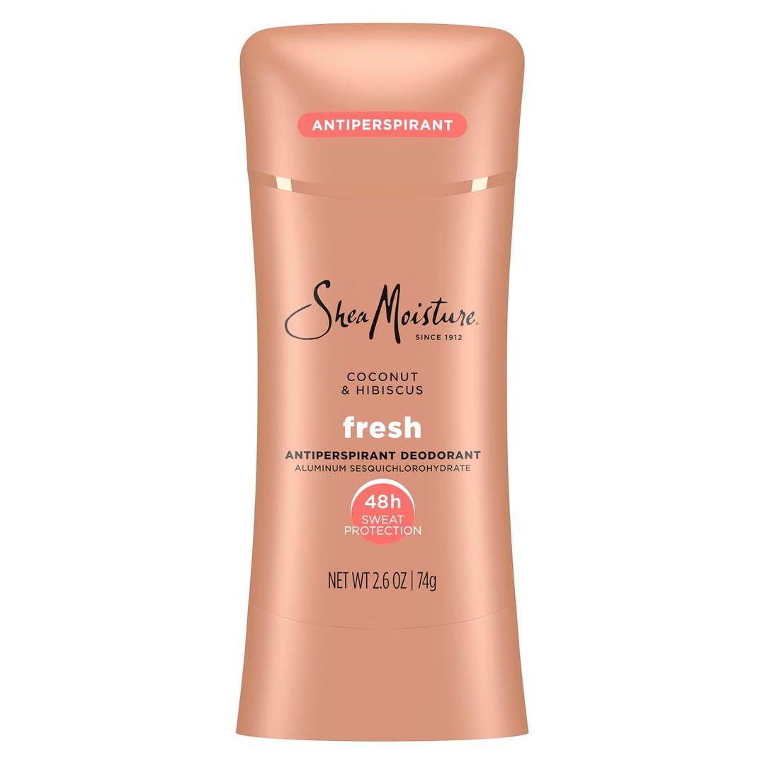 SheaMoisture Antiperspirant Deodorant Stick for 48HR Sweat & Odor Protection Fresh with No Parabens & No Mineral Oil 2.6 oz