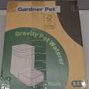 Gardner Pet 2.2 Gallon Automatic Dog Water Bowl Dispenser 8.5L Gravity Water Feeder with Stainless Steel Bowl & Maifan Stone Filter, BPA-Free for for Cats and Dogs (Black, 2.2 Gallon)