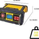 Stanley BC50BS Fully Automatic 15 Amp 12V Bench Battery Charger/Maintainer with 50A Engine Start, Alternator Check, Cable Clamps