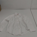 French Toast Boys' Expandable Collar Button Down Dress Shirt with Long Sleeves (Standard & Husky) (8, White)