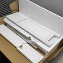 Homhedy 67" H Tall Bathroom Storage Cabinet with 2 Barn Doors and 1 Drawer, Narrow Storage Unit, Adjustable Shelves, Floor Cabinet for Bathroom, Living Room, Entryway, Kitchen, White, (15.7" W)