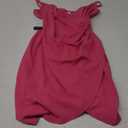 OWIN Women's 2025 Sexy V Neck Spaghetti Straps Wrap Ruched Sheath Bodycon Cocktail Evening Party Night Club Dresses (Medium, Hot Pink)