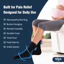Hilph Ice Pack Socks for Full Foot Pain Relief 2Pcs, Hot Cold Therapy Socks