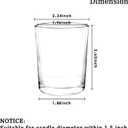 Set of 36 Clear Tealight Candle Holders, Glass Votive Candle Holders Bulk, Floating Candle Holder for Table Centerpieces, Wedding Propose Party Home Decor