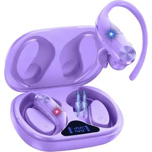 AI Translation Earbuds Real-Time: 166 Languages Audifonos Traductores Ingls Espaol, 60 Hours Battery - Seamless Translator Headphones for Travel Business Learning, iOS & Android Support Purple