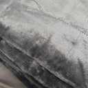 Satwip Grey Weighted Blanket 15 Pounds, Fuzzy Warm Flannel Throw Blanket with Soft Breathable Sanded, 48 x 72 inches, Grey