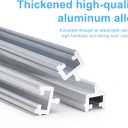 Aluminium Sliding Screen Door Track, Sliding Door Bottom Track, Sliding Door Track Replacement, Screen Door Track Repair, Terrace Screen Door Guide- Silvery Aluminium Alloy 100 Inch