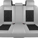 Universal Fit Waterproof Breathable Nappa Leather Automotive Vehicle Car Seat Covers Set Cushion Protector for Sedan SUV