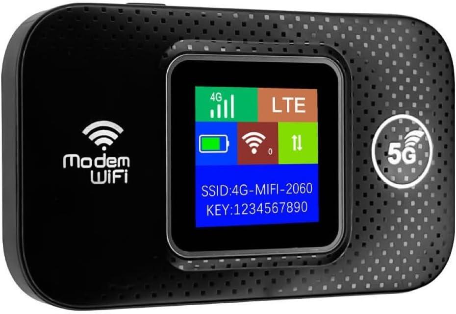 Yunseity 4G LTE WiFi Mobile Hotspot, Up to 150Mbps Speed Portable Wireless Pocket WiFi Device with SIM Card Slot, Connects Up to 10 Devices, Secure Wireless Network Anywhere, Yunseity4amyvhbx6n