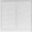 Vent Systems 8" x 8" Inch (Overall Dimensions) - White - Air Vent Cover Metal Air Return Grill with Built in Pest Guard Screen HVAC Vent Duct Cover for Home Improvement