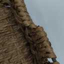 StorageWorks Toilet Tank Tray, Brown Round Paper Rope Bathroom Baskets for Organizing, Toilet Tank Basket, Toilets Organizer with Built-in Handles, 14 "L x 6 "W x 3 "H, 1 Pack