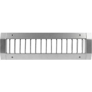 Repa Market 13" x 3" Inch Air Exhaust Grille for Round Ducts - Adjustable Louvre Blade Air Register - Galvanized Air Supply Vent Cover - Side Fit Round Surface Canal Ducting from 6.30" to 15.74"