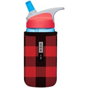 Sok It BotlSok Water Bottle Sleeve Insulated Neoprene Cover (Buffalo Check, Fits 12oz CamelBak or Nalgene)