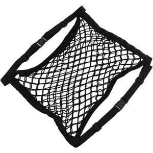 STOBAZA Car Seat Net Organizer Elastic Hanging Storage Basket for Front Passenger Seat Double-Layer Car Organizer