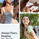 Aecooly Slim Portable Fan, Thin Handheld Fan, USB Rechargeable Mini Personal [24H Max Cooling Time], Battery Powered Small Foldable Pocket for Travel, Summer, Gifts for Women&Men, Girls -Black