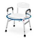 Sangohe Shower Chair for Inside Shower - 360⁰ Swivel Shower Chair - Heavy Duty Shower Seat with Back - Shower Chair for Bathtub with Arms for Handicap - Shower Seats for Elderly, 788A