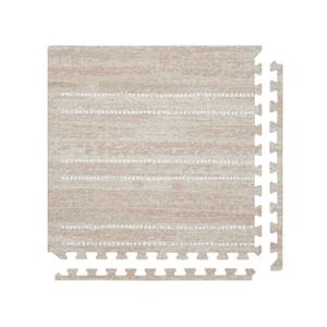 Baby Play Mat  4x6 Toast Aspen  Set of 6 Tiles  Cushioned EVA Foam Play Mat for Floor, Soft Interlocking Baby Crawling Mats for Hard Floors