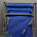 #WEJOY Folding Beach Chair for Adults, Lightweight Beach Chair with Shoulder Straps, High Back Beach Chairs with Hard Armrest, Supports 300lbs for Beach Lawn Concert (#C 2 Pack Blue)