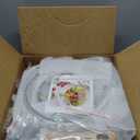 12 Pcs Pots and Pans Set Non Stick, Cookware Sets White Granite Induction Cookware, Non-toxic Healthy Nonstick Kitchen Cooking Set with Frying Pan Set, Saucepans (PFAS/PFOA/PFOS Free)