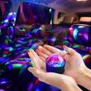 Disco Ball for Car Disco Lights with Sound Activated Multicolor Lights Mini Disco Ball DJ Disco Lights for Car Room Music Lights (Music Synchronization)