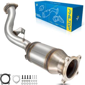 PHILTOP Front High FLow Stainless Steel Catalytic Converter Kit Fit For Audi A4/A4 Quattro 2.0T 2009-2013, Q5 2.0T 2011-2014, A5/A5 Quattro 2.0T 2010-2011 Replace# 16595, 644025, 40684 (EPA Compliant)