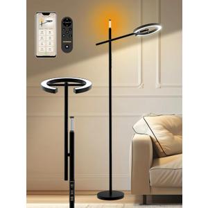 10000 Lux Light Therapy Lamp, LED UV-Free Sunlight Lamp, Smart Floor Lamp with Remote & App Control, Stepless Adjustable Brightness & Color Temps, Happy Lamp Light Therapy, Full Spectrum Sun Lamp