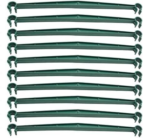 100 PCS Tomato Cage Connectors, Stake Arms for Tomato Cage, Expandable Trellis Connectors Plant Support Garden Stakes 12.6” Garden Plants Stake Arms Fit for 16mm Stakes, for Climbing Plants, Flowers