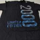 25th Birthday Gifts Men Women 25 Years Old Vintage 2000 T-Shirt Large, Black 