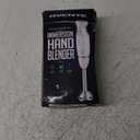 OVENTE Immersion Hand Blender, 300W Electric Handheld Portable Stick Mixer with 2 Mixing Speed and Stainless Steel Blades for Effortless Blending Smoothies, Shakes, Puree or Baby Food, White HS560W