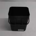 LALASTAR Countertop Compost Bin with Lid, Hanging Small Trash Can with Lid Under Sink for Kitchen, Food Waste Bin for Countertop, Mountable Garbage Can for Bathroom, RV, 5L/1.3 Gal, Black 1 pcs