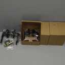 Estmoon 5 Pack Matte Black Door Handles Interior Door Knobs, Keyless Privacy Bedroom Door Lock, Heavy Duty Zinc Alloy Home Improvement Door Leverset for Bedrooms Bathrooms