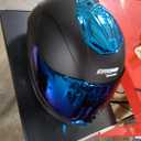 Motorcycle Helmets, Full Face Motorcycle Street Bike Helmet, DOT Approved Model-LW600, Size XL Blue