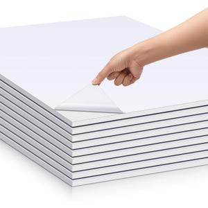 25 Sheets Self Adhesive Foam Board 24 x 36 x 3/16" White Self-Adhesive Tack Foam Boards Large Free Mounting Poster for Crafts Presentation Vision Board Signboard and Party Decorations