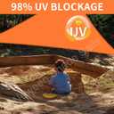 Neween Shade Sail, 6'7''x 6'7''x 6'7'' Sun Shade Sail Triangle Waterproof for Patio Yard Deck Pergola Outdoor Sun Sail Shade 98% UV Block Sunshade Orange Color
