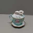 Newman House Studio Table Easter Bunny Figurine Decorations - Home Office Table Decoration Easter Bunny Set of 6, 3.5L x 3W x 4.1H inch