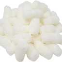 Biodegradable Packing Peanuts - White, Starch, Set of 1, Great for Cushioning Fragile Items - Approximately 0.20 Cubic Foot