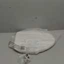 Bemis 7300SLEC Slow Close Toilet Seat, Easy Clean Hinges and Durable Plastic Seat, Made in USA, Elongated, White