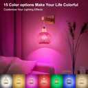 Frideko Boho Battery Operated Wall Sconces Set of Two with Remote, RGB 15 Colors Rechargeable Wall Light, Rattan Dimmable Wireless Wall Lamp with 3 Timer, Bamboo Indoor Wall Lighting for Bedroom