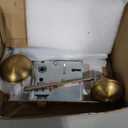 Mortise Lock Set for Interior Door, Vintage Antique Brass Door Knobs with Lock and Skeleton Key, Replacing Old Style Doors