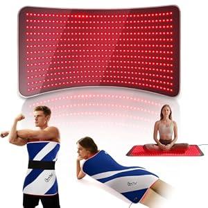 Red Light Therapy Mat for Body, 39" x 24" Large Size Near Infrared Red Light Therapy Pad Full Body, 660nm&850nm(520 LEDs), Adjustable Timer and Power Levels