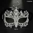 Bling Rhinestone Masquerade Mask For Women Ball Costume Crystal Face Mask Carnival Jewelry
