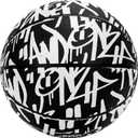 AND1 Street Ink Rubber Basketball: Official Regulation Size 7 (29.5 inches) Rubber Basketball - Deep Channel Construction Streetball, Made for Indoor Outdoor (White)