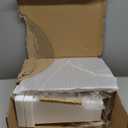 PROLEE Flower Display Stand with Buckets, Wedding Flower Cart Display Stand with Wheels,Flower Stand for Wedding Party, Events and Garden Decor (White) (Gold)