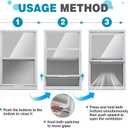 DoubleFill 24" x 38" Door Glass Insert Replacement Kit for Front or Exterior Doors, Venting Sliding Window with Screen, Double Pane Tempered Glass Insert for 1-3/4" Doors Home Improvement
