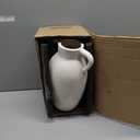 PORCER Ceramic Vase, 9.84 Inch Terracotta Vase with Handles, Boho Decor Decorative Vase, Rustic Vase for Home Decor, Farmhouse, Living Room, Table - Beige