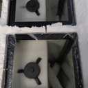 Yolsunes 24" Extra Large Fully Enclosed Dusk to Dawn Outdoor Light Fixture 3-Light, Black Outdoor Porch Lantern Wall Mounted, Waterproof Outside Wall Sconce Coach Lamp for House, E12, 2 Packs